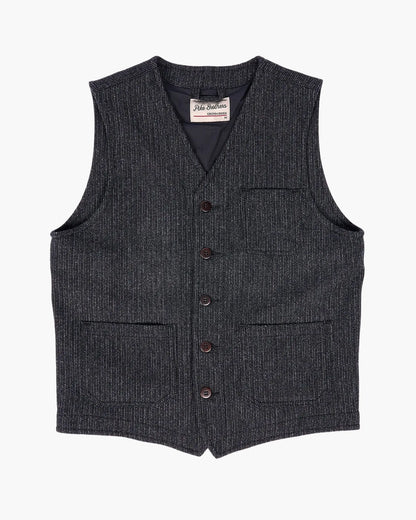 1937 ROAMER VEST - Glasgow Grey - Raw Denim
