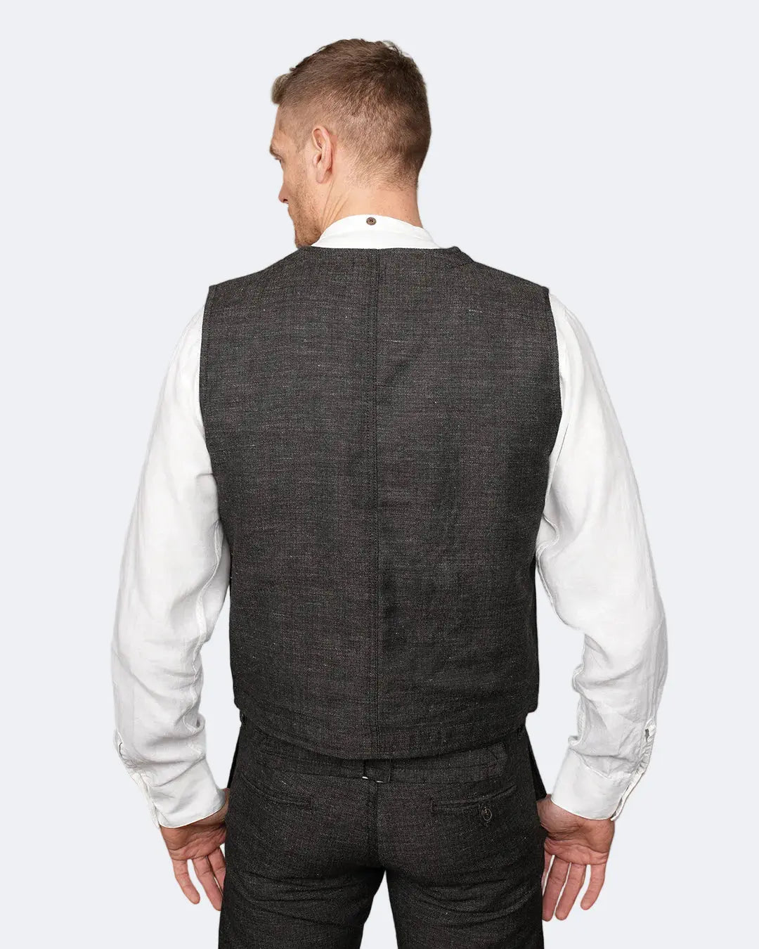 1937 ROAMER VEST - Owen Brown - Raw Denim