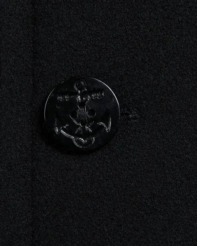 1938 PEA COAT WOOL - Black - Raw Denim