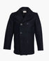 1938 PEA COAT WOOL - Black - Raw Denim