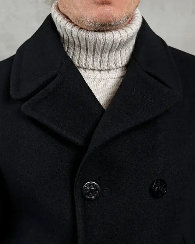 1938 Pea Coat – Heavy Wool (24oz) – Black