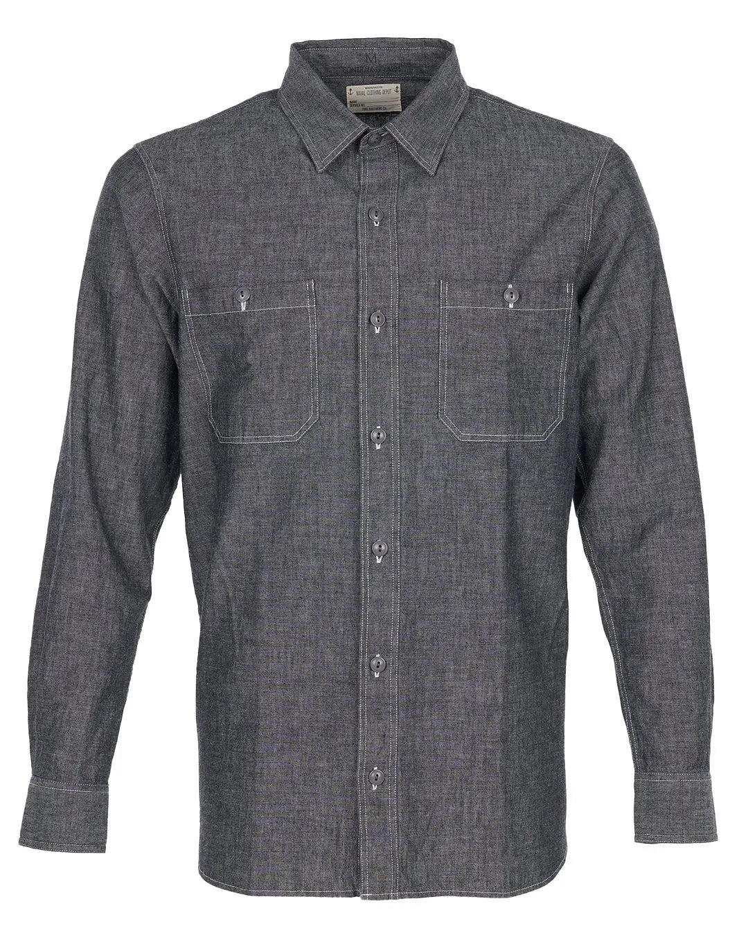 1940 USN Chambray Shirt – Harbor Grey