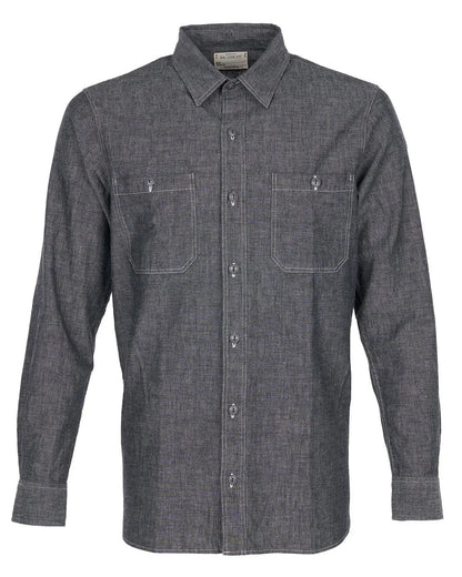 1940 USN CHAMBRAY SHIRT - Harbor Grey - Raw Denim
