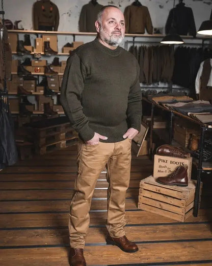 1941 USN SEAMAN SWEATER - Olive - Raw Denim