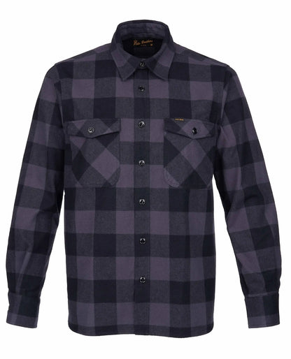 1943 CPO SHIRT - Buffalo Grey Flannel - Raw Denim
