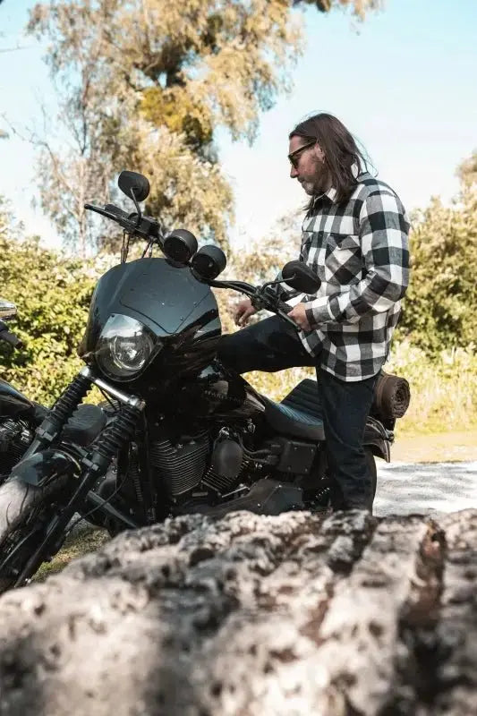 1943 CPO SHIRT - Buffalo White Flannel - Raw Denim