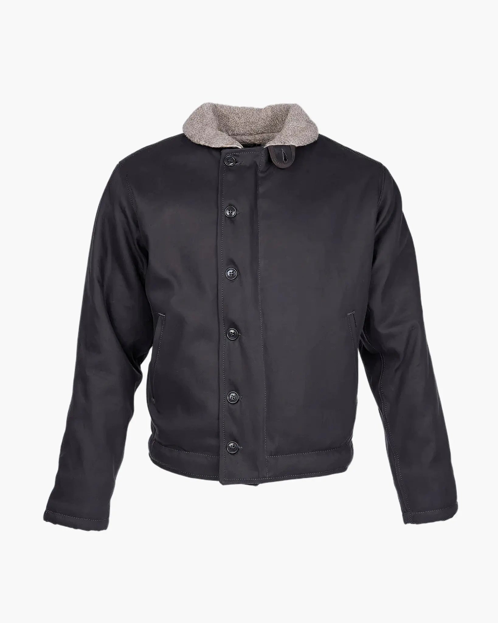 1944 N1 Deck Jacket – Elephant Skin (15.3oz) – Asphalt