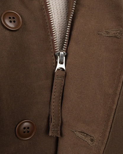 1944 N1 DECK JACKET - Waxed Khaki - Raw Denim