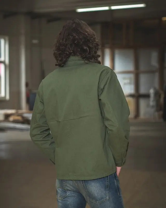 1962 OG - 107 Shirt Olive - Raw Denim