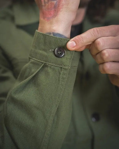 1962 OG - 107 Shirt Olive - Raw Denim