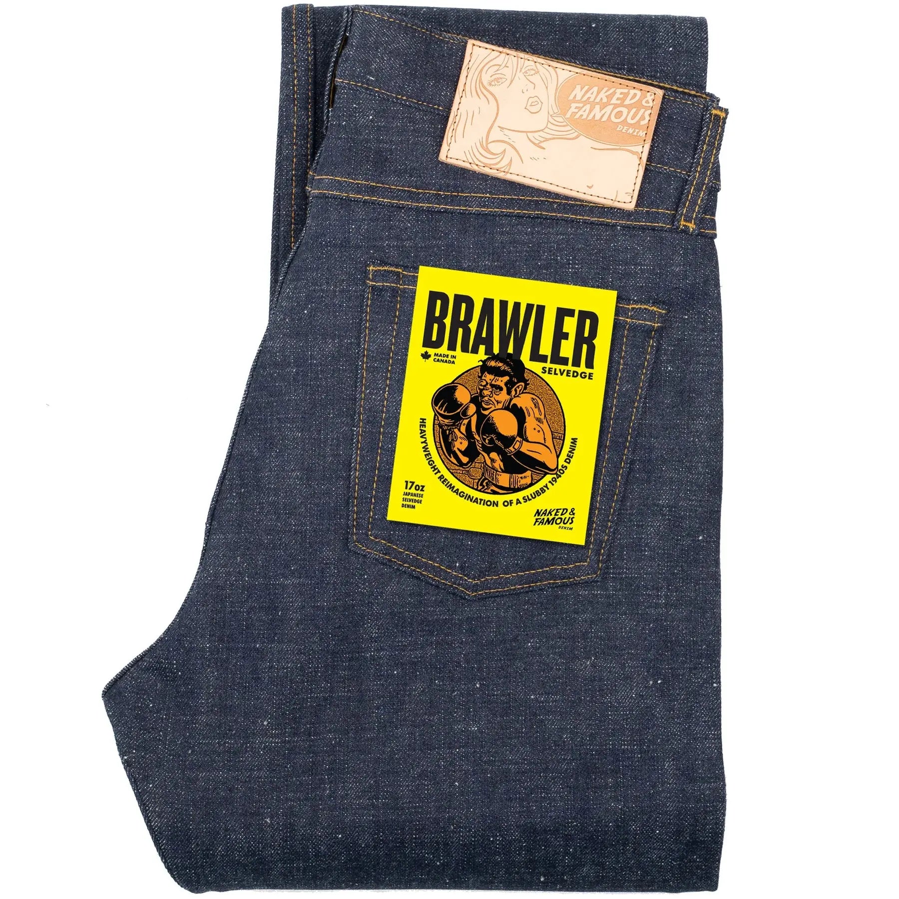 BRAWLER SELVEDGE - True Guy 14oz Naked & Famous Denim