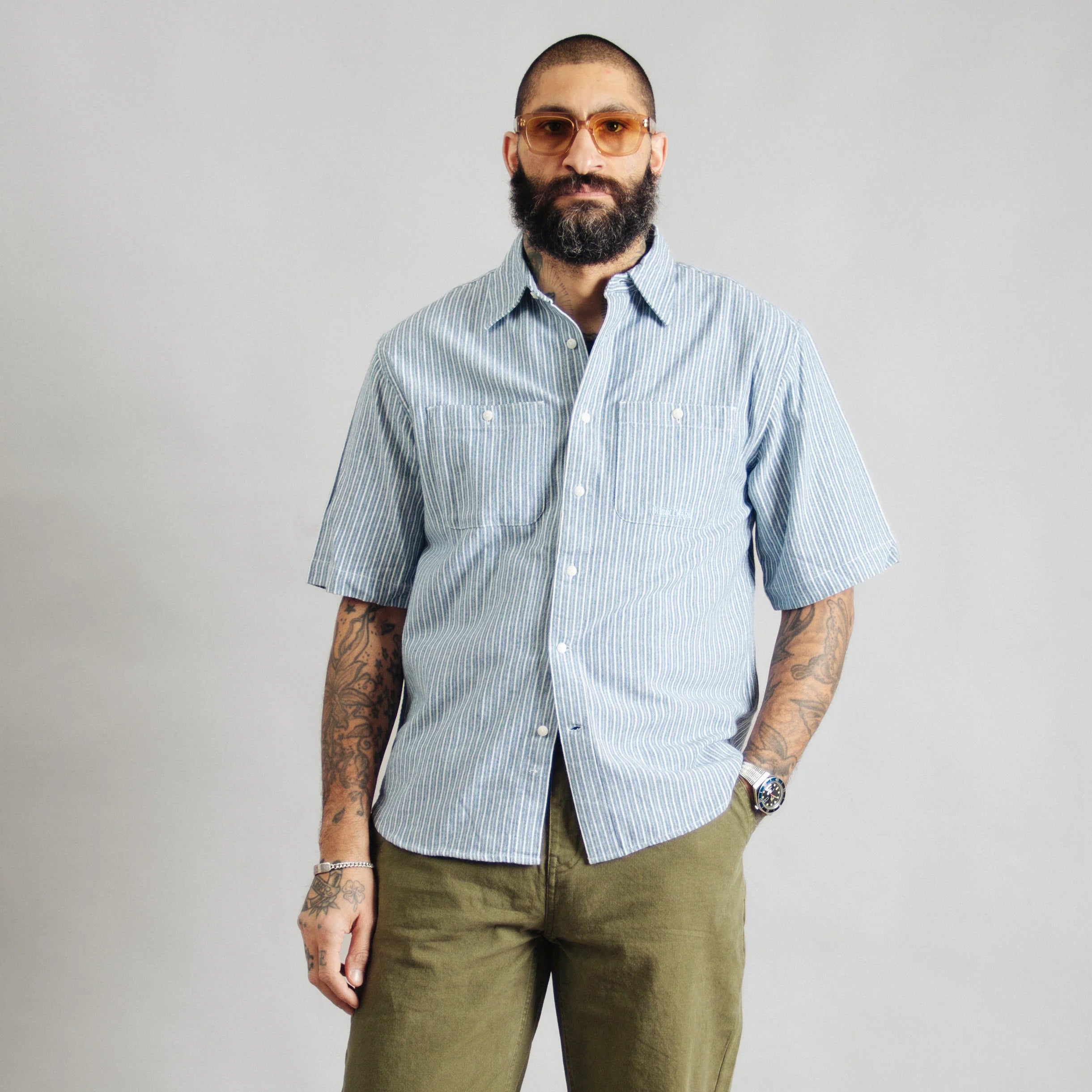 Short Sleeve Workshirt - Broken Twill