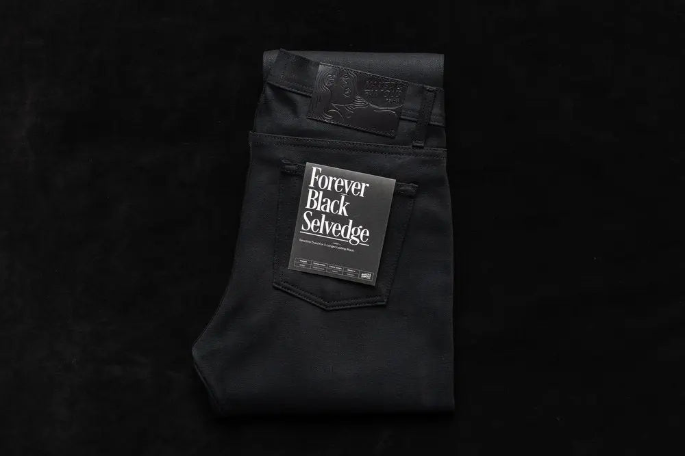 FOREVER BLACK SELVEDGE - Strong Guy 12.5oz Naked &amp; Famous Denim