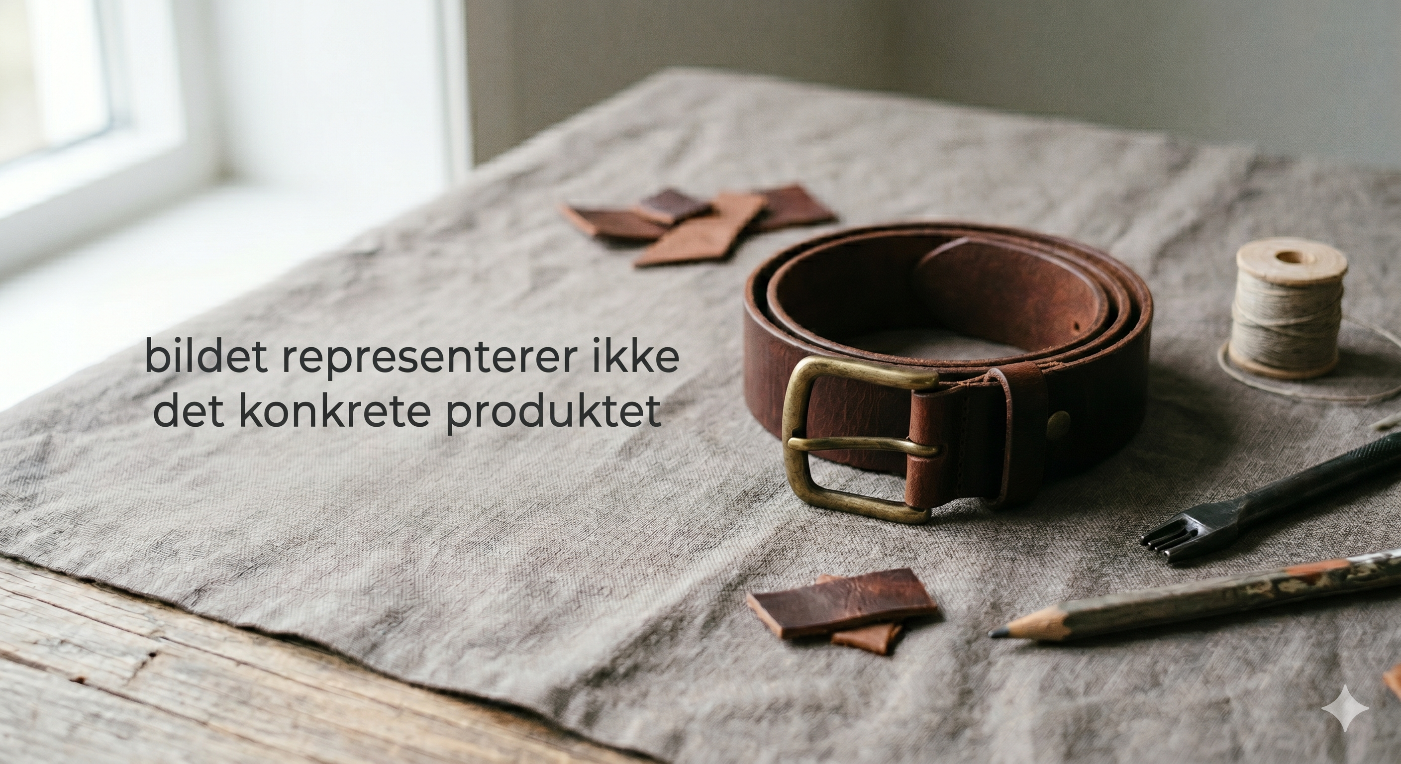 LEATHER BELT - Light Brown