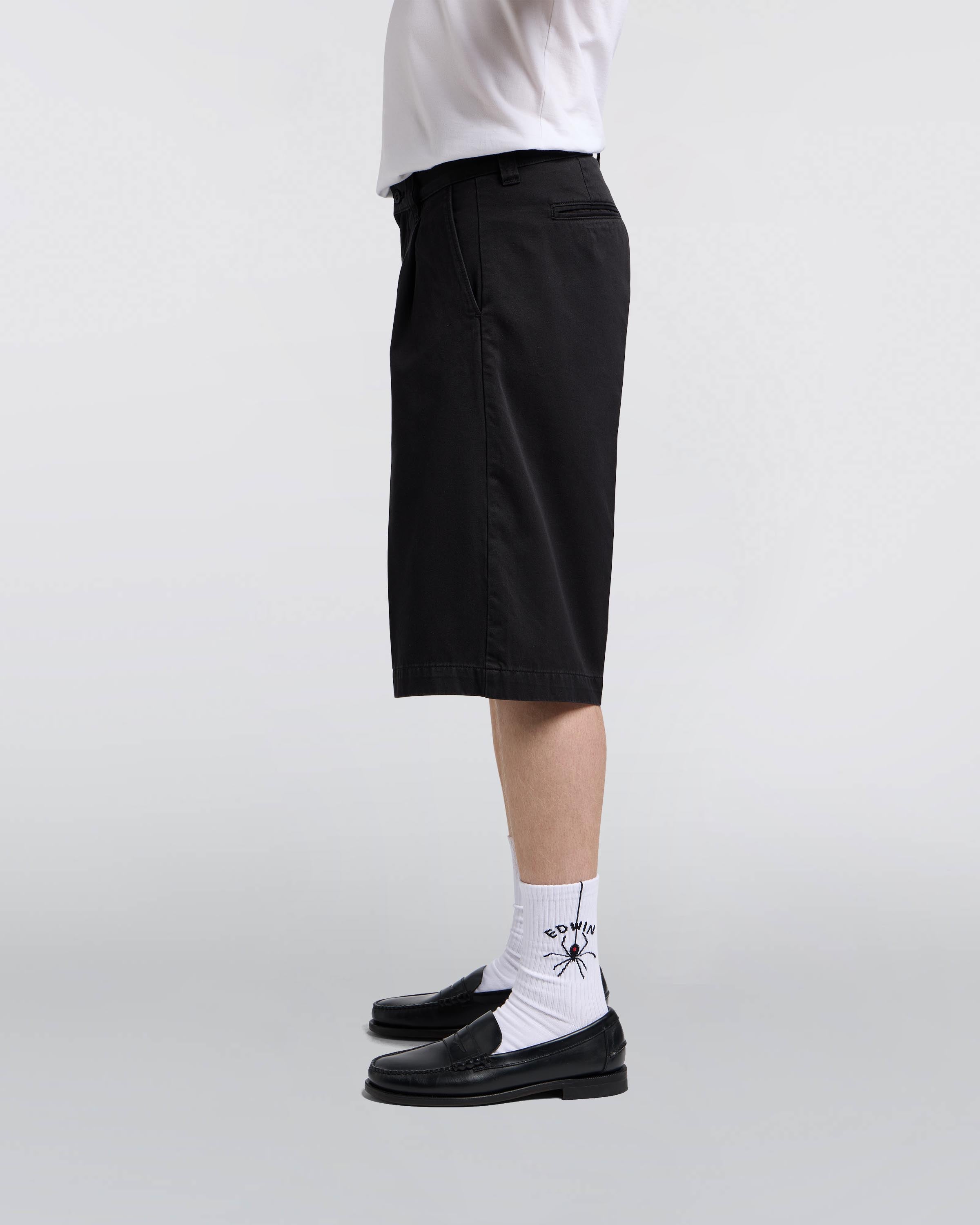 Adams Short – PFD Compact Twill (10oz) – Black – EDWIN