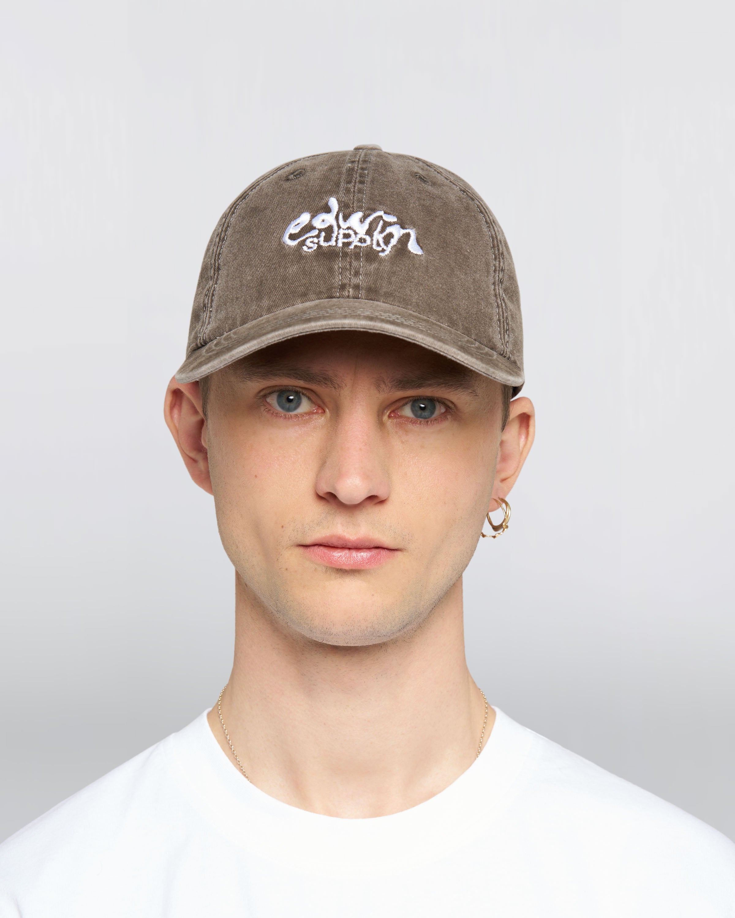 Soft Washed 6 Panel Cap – Twill – Brown – EDWIN