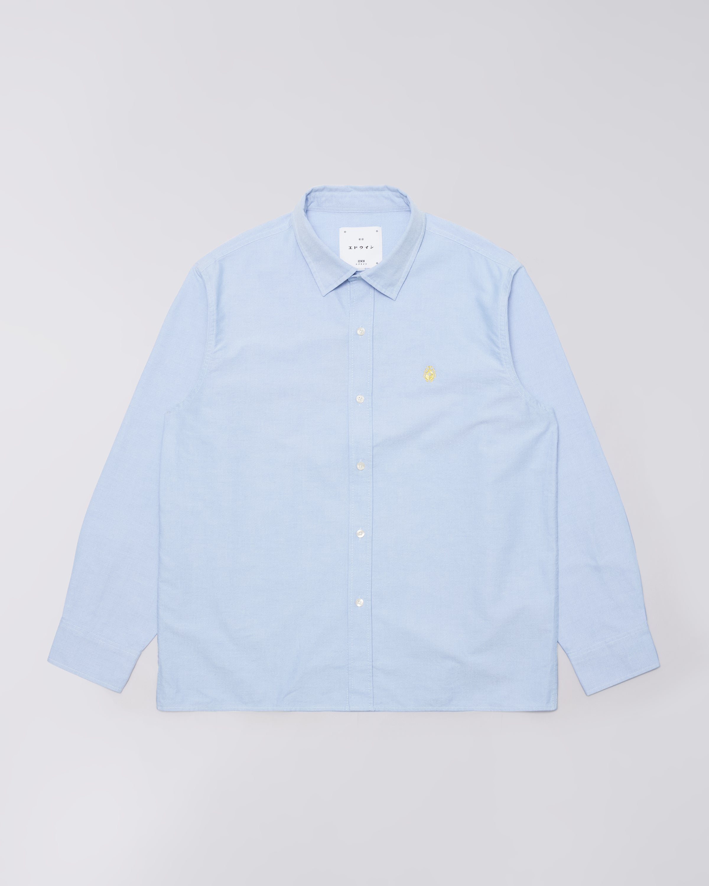 Big Ox-Shirt LS – Oxford (175g) – Blue – EDWIN