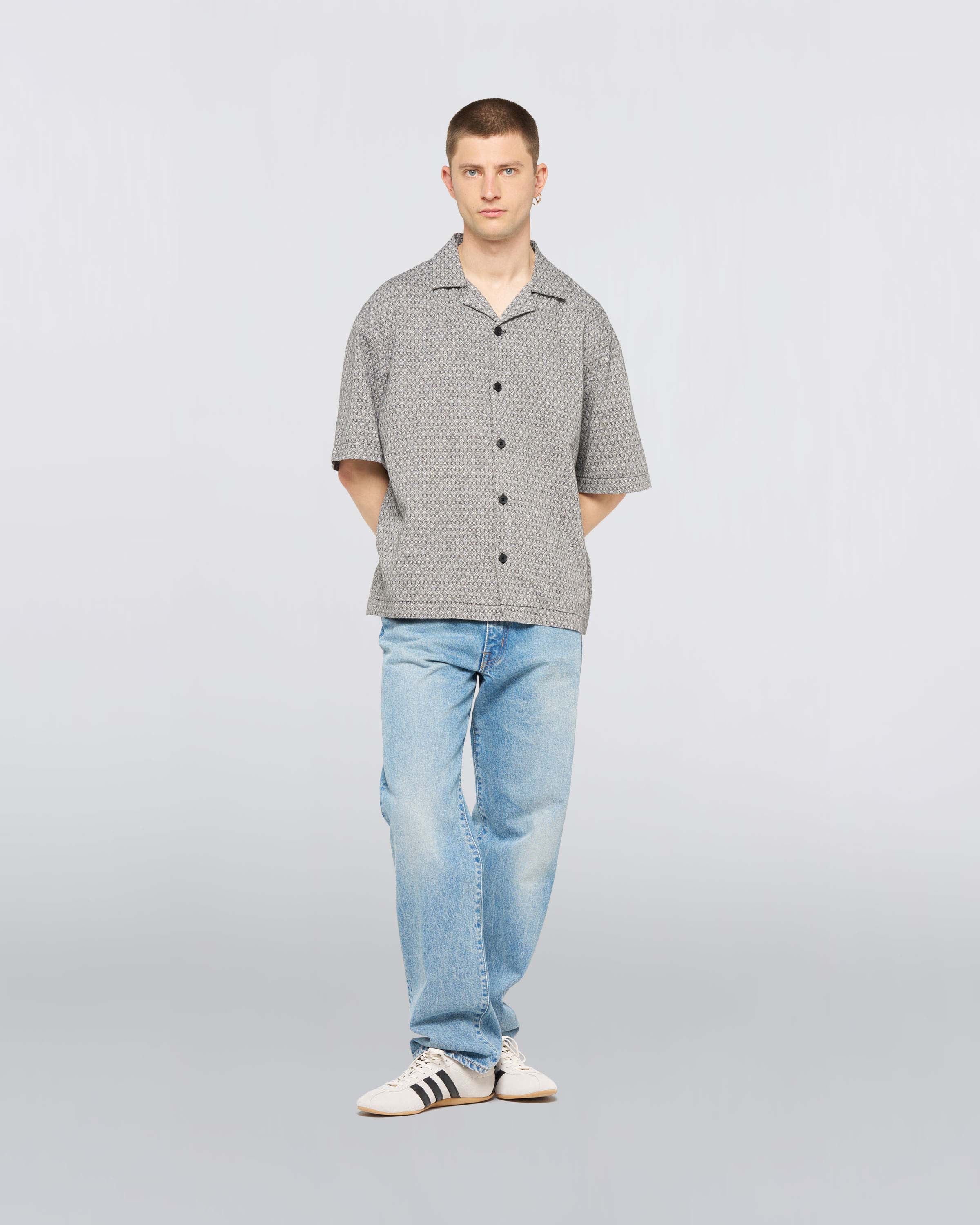 Edwin Saga Shirt SS - Black/White