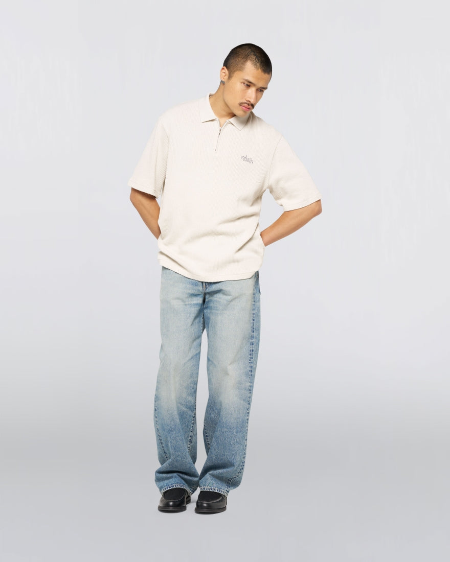 RICK POLO KNIT SS - Glacier Gray