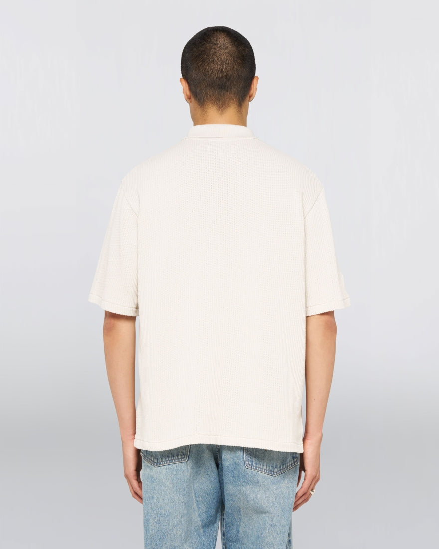 RICK POLO KNIT SS - Glacier Gray