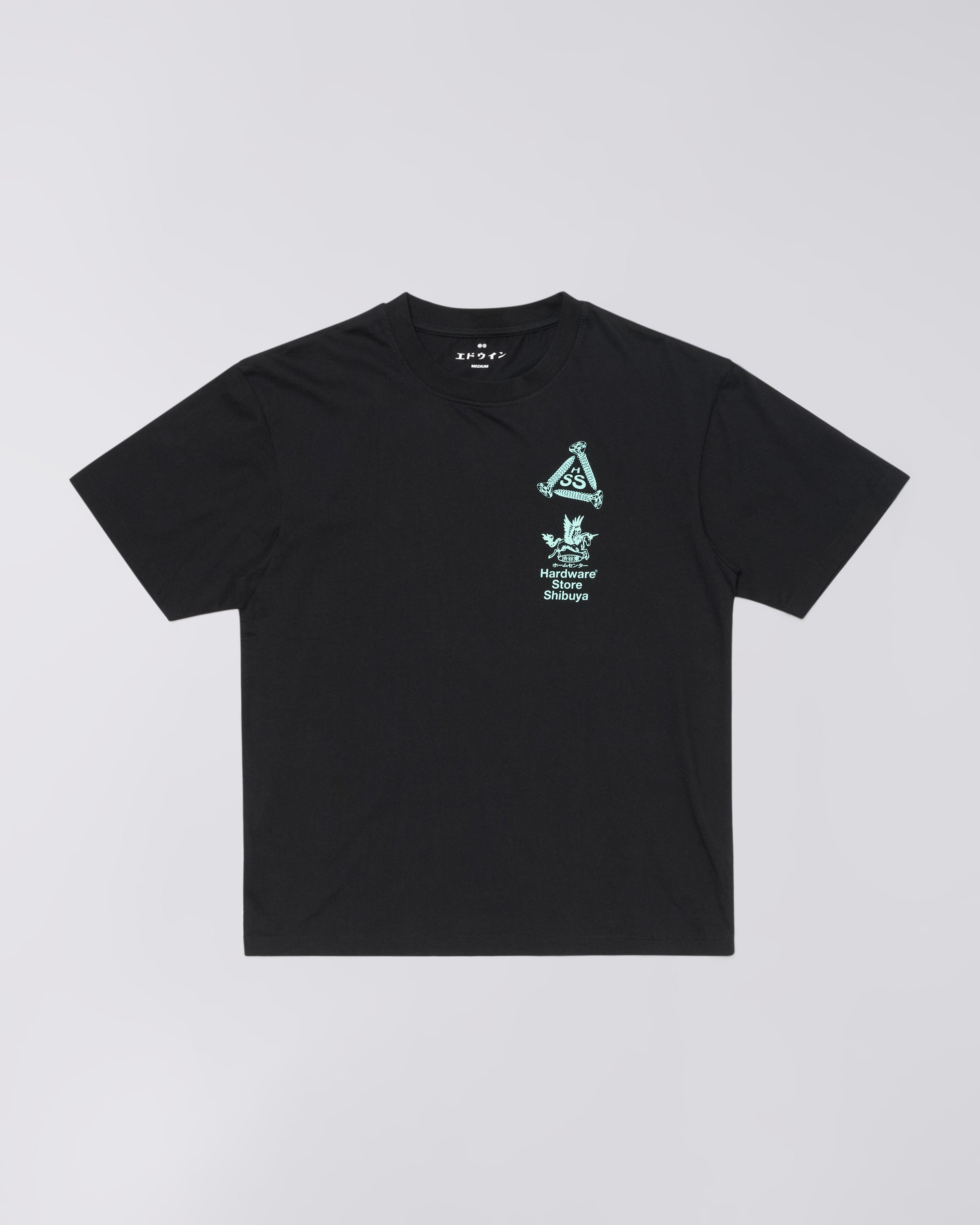 Hardware Store Shibuya T-Shirt – 100% Bomullsjersey (180g) – Black – EDWIN