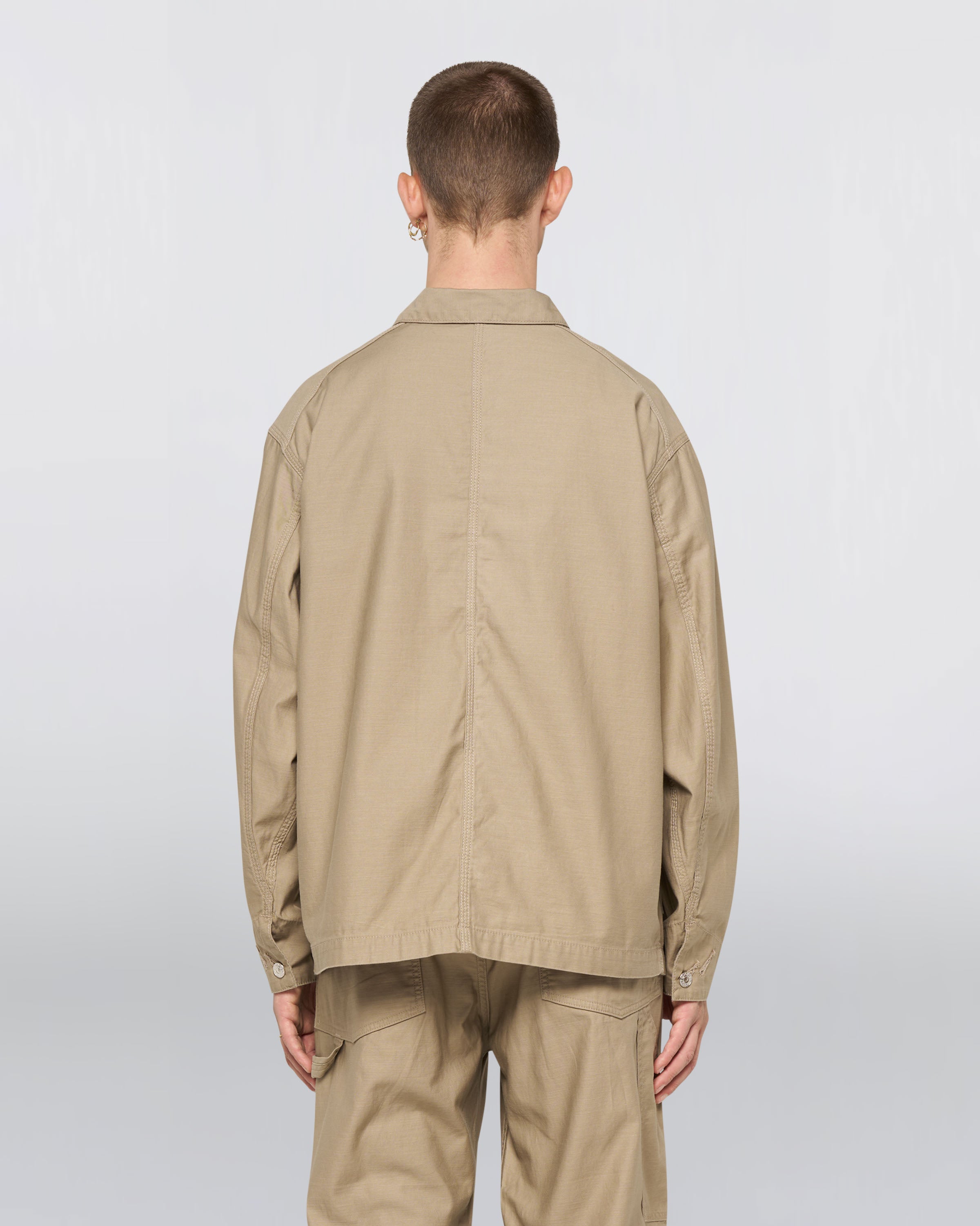 Coverall – Military Cloth Back Satin (214g) – Beige – EDWIN