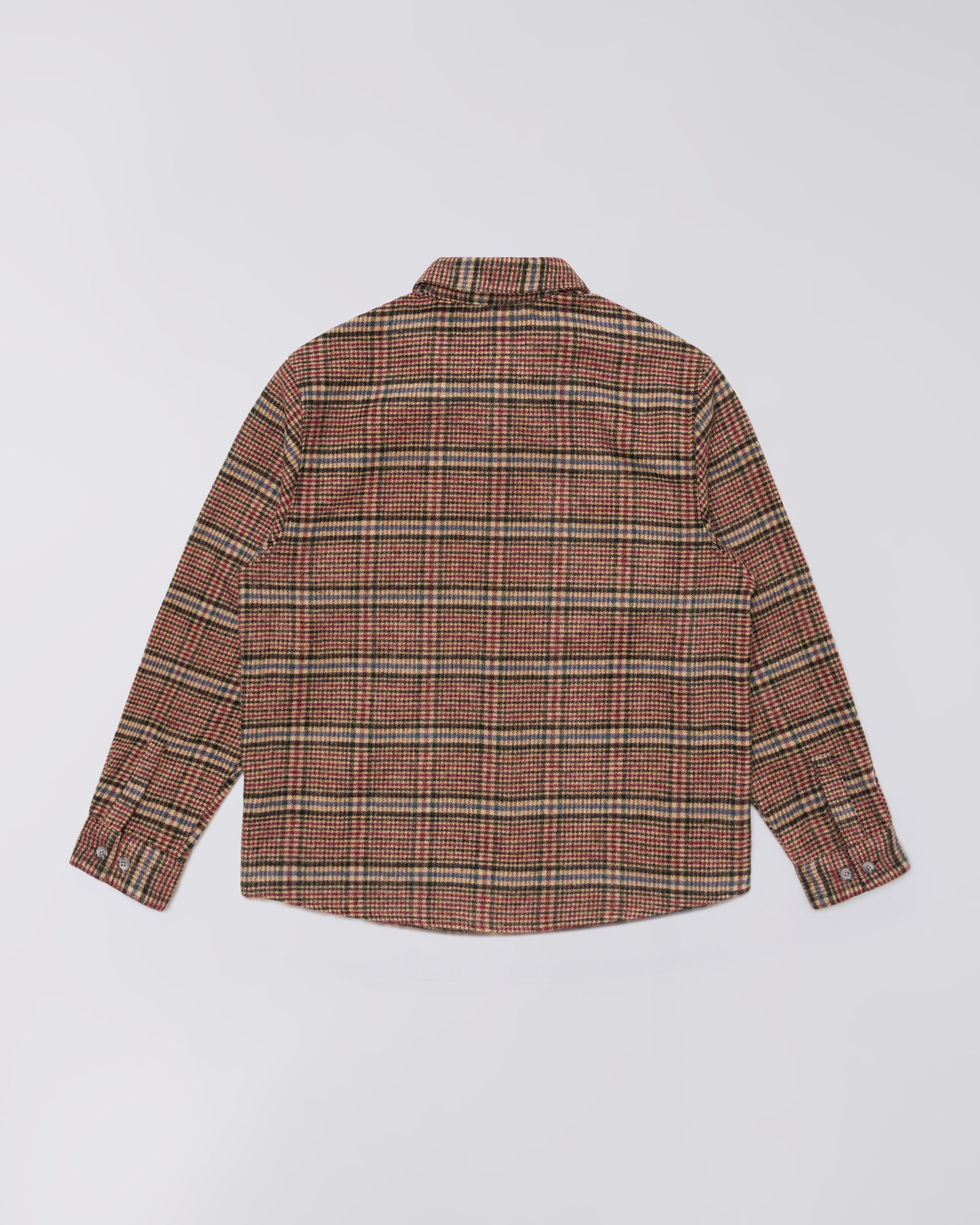 Julius Shirt LS - Burgundy/Blue