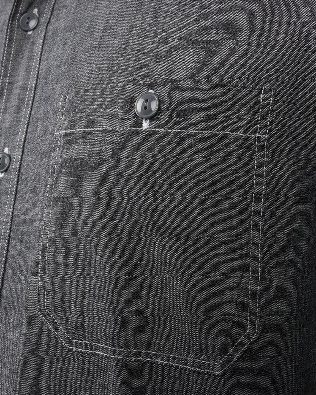1940 USN Chambray Selvedge Shirt - Harbor Grey