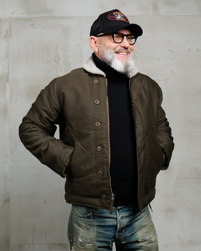1944 N1 DECK JACKET - Waxed Olive