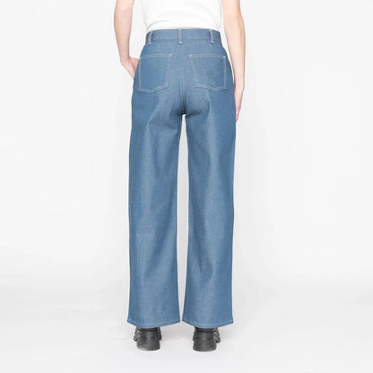 Antique Blue Denim Stretch - Maudie - Raw Denim