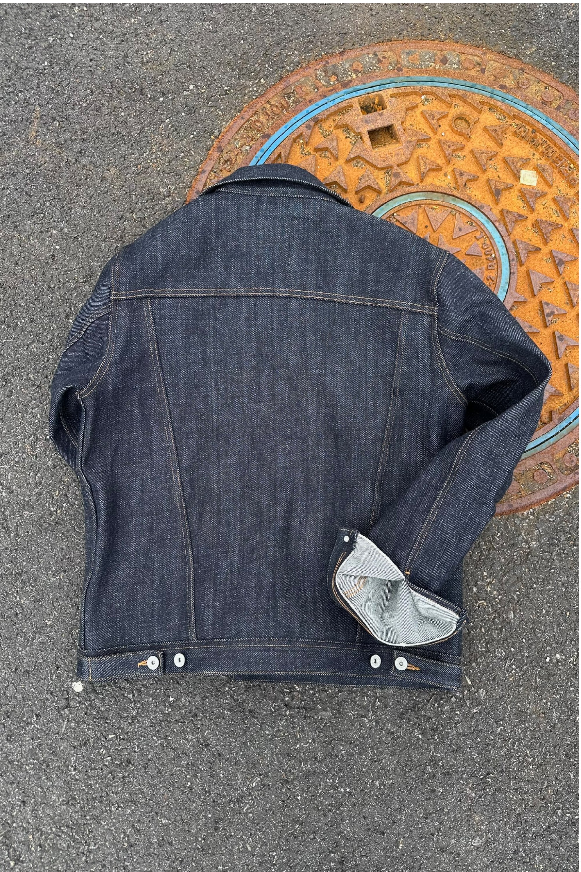 Working Class Hero Denim Jacket - 20.5oz Raw Selvedge Denim - Indigo - Bergen Denim