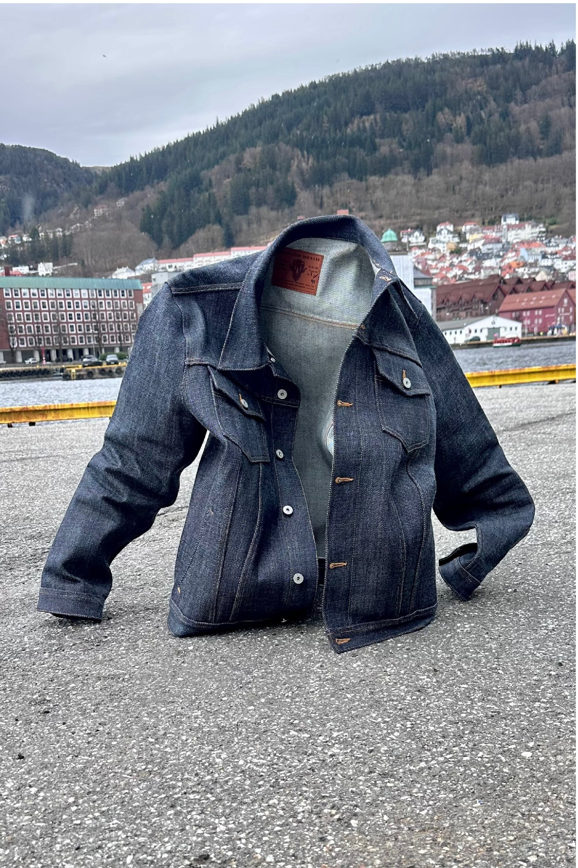 Working Class Hero Denim Jacket - 20.5oz Raw Selvedge Denim - Indigo - Bergen Denim