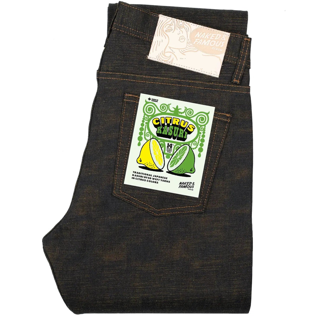 CITRUS KASURI SELVEDGE - Weird Guy 14oz - Raw Denim