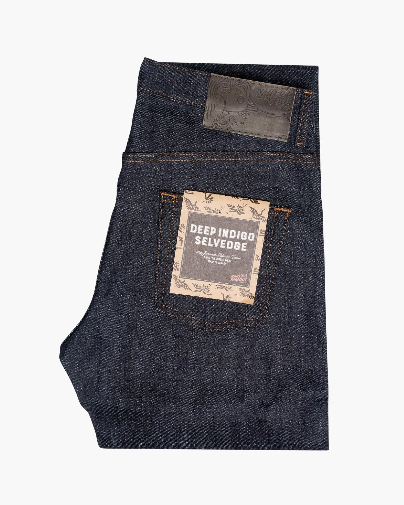 DEEP INDIGO RIGID SELVEDGE - Easy Guy 15oz - Raw Denim
