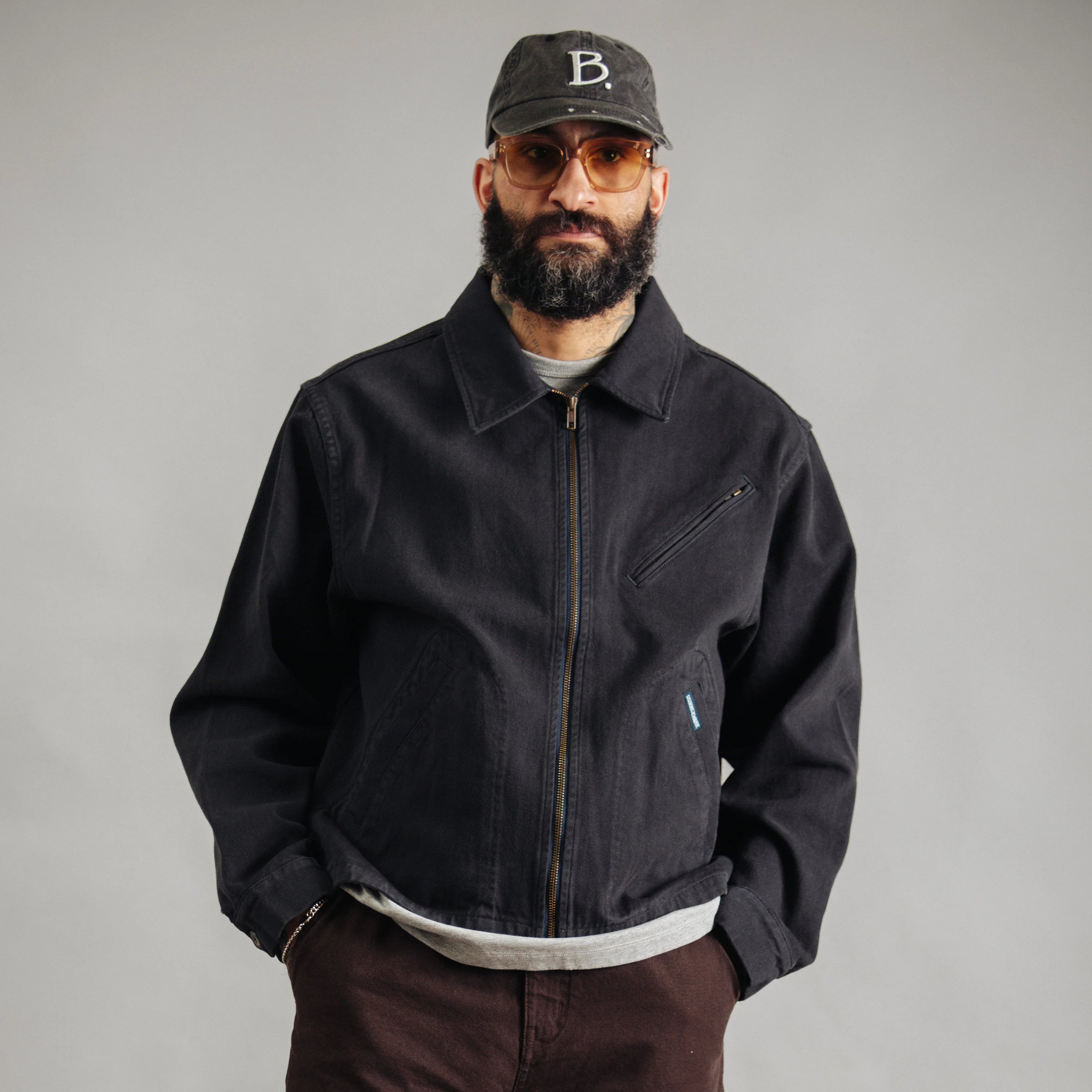 Crop Mecanic Jacket - Dark Navy