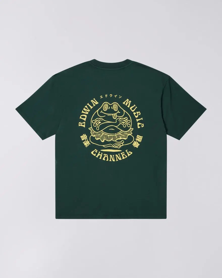 EDWIN MUSIC CHANNEL T-Shirt - Green Gables - Raw Denim