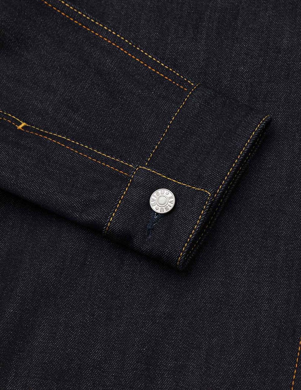 Ecru Seagull Print Relax Fit Denim Jacket - Evisu