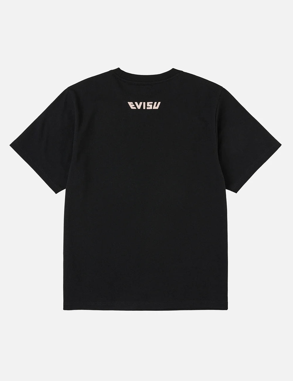 Hand brush seagull printed T-shirt - Black- Evisu