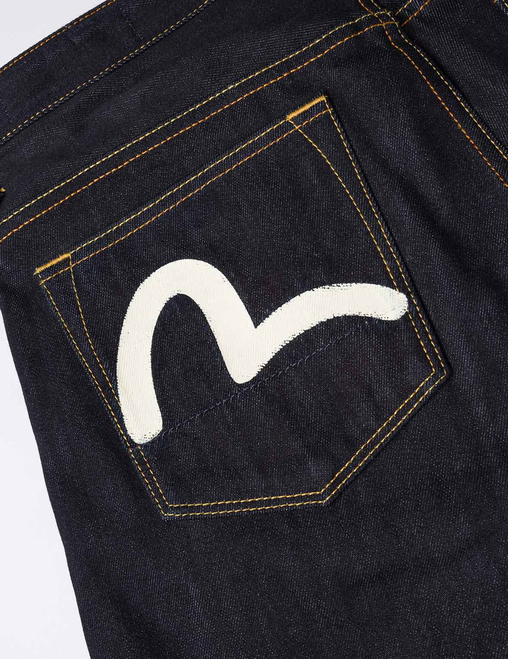 Ecru Brushstoke Seagull Print Regular Fit Jeans #2020 - Regular Fit - Evisu