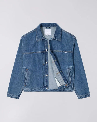 FREELAND JACKET - Blue Mid Stone Wash - Raw Denim