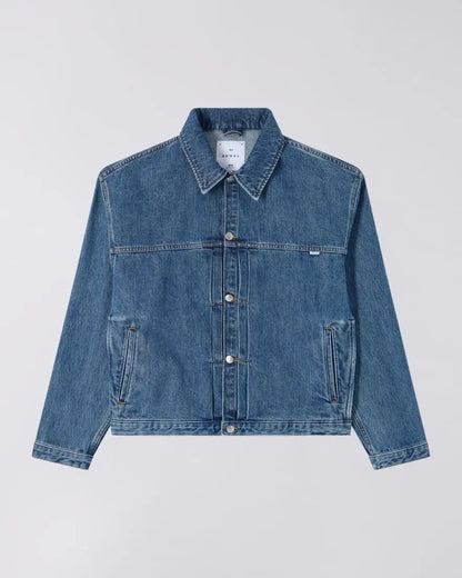 FREELAND JACKET - Blue Mid Stone Wash - Raw Denim