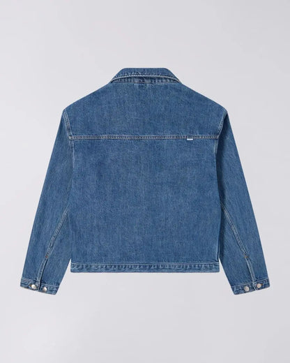 FREELAND JACKET - Blue Mid Stone Wash - Raw Denim