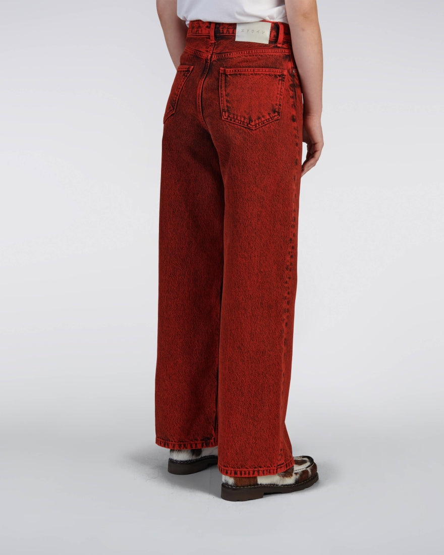 W's Olivia Pant  - Blue Ruby Overdyed - L30