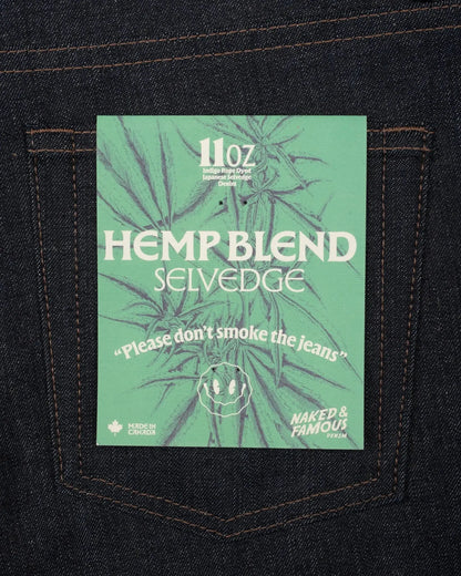 HEMP BLEND SELVEDGE - True Guy 11oz - Raw Denim
