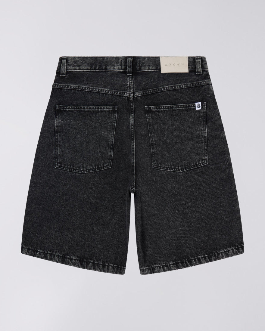 Worker Short – Pembroke Black Denim (13.56oz) – Black Matt Wash – EDWIN