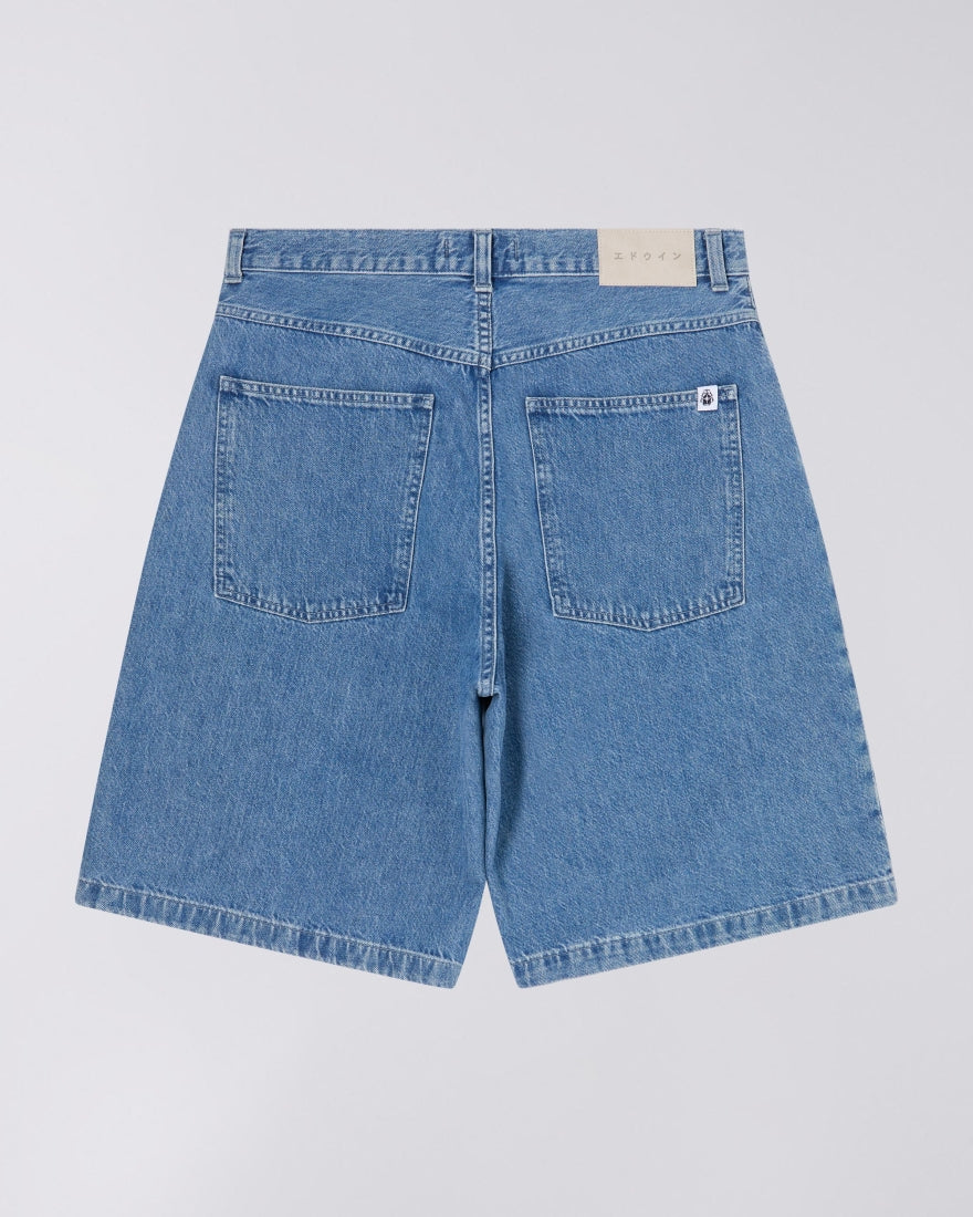 Worker Short – Victory Blue Denim (12.4oz) – Blue Light Stone Washed – EDWIN