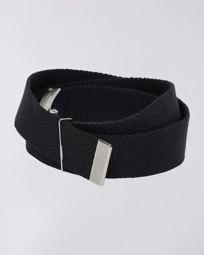 KATAKANA CLIP BELT - Black - Raw Denim