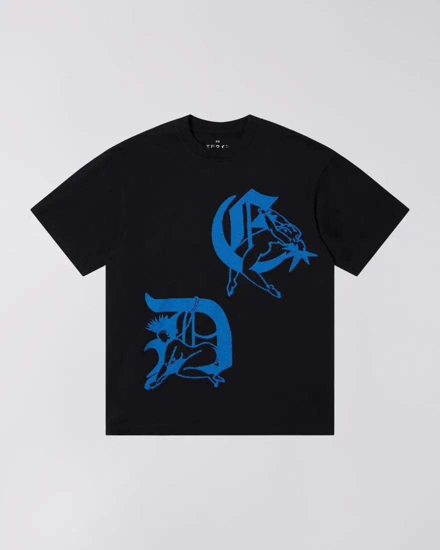 KINBAKU - BI T - SHIRT - Black - Raw Denim