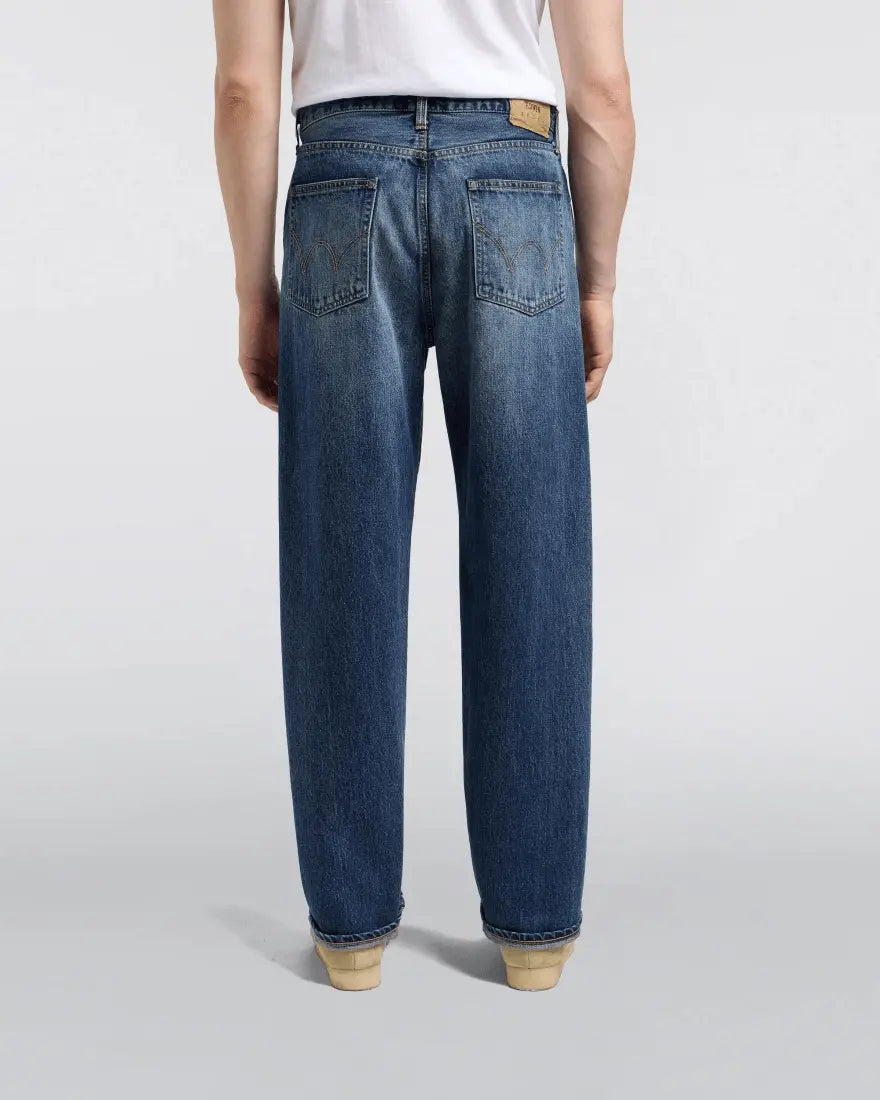 LOOSE JEANS - Blue Dark Used - Raw Denim