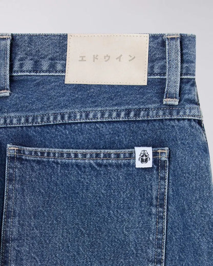 MATRIX PANT - Blue Mid Marble Wash - Raw Denim